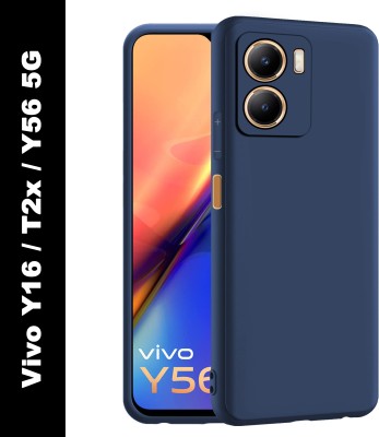 CEDO XPRO Back Cover for Vivo Y56 5G, Vivo T2X 5G, Vivo Y16 4G(Blue, Dual Protection, Silicon, Pack of: 1)