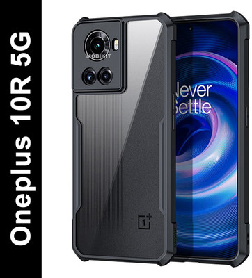 Mobikit Back Cover for 'Oneplus 10R 5G ' (Armor | PC and TPU | Clear Black)(Black, Transparent, Shock Proof, Pack of: 1)