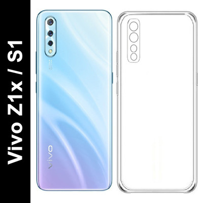 Mobizworld Back Cover for Vivo S1, Vivo Z1x(Transparent, Camera Bump Protector)