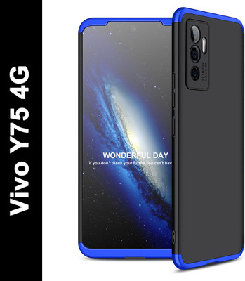 FlareHUB Back Cover for Vivo Y75 4G(Blue, Hard Case, Pack of: 1)