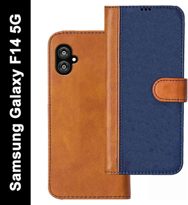 Knotyy Back Cover for SAMSUNG Galaxy F14 5G(Blue, Brown, Dual Protection, Pack of: 1)