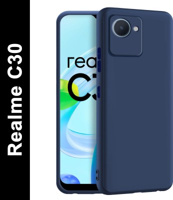 CEDO XPRO Back Cover for Realme C30, Narzo 50i Prime(Blue, Dual Protection, Silicon, Pack of: 1)