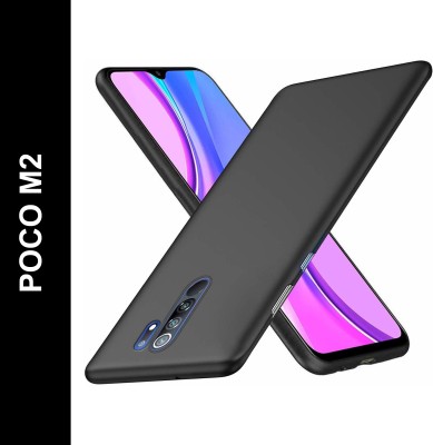 NewSelect Back Cover for Poco M2, Mi Redmi 9 Prime(Black, Grip Case, Pack of: 1)