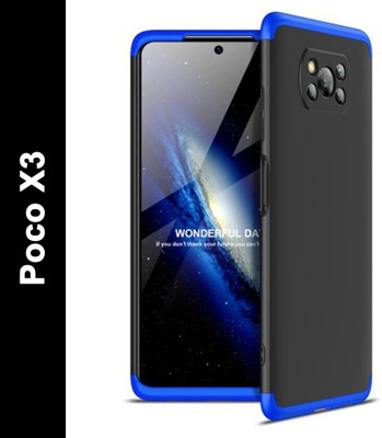 SAPCASE Front & Back Case for Poco X3(Blue, Dual Protection, Pack of: 1)