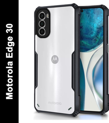 BRENZZ Back Cover for Motorola Edge 30, Moto Edge 30, (IP)(Transparent, Shock Proof, Silicon, Pack of: 1)