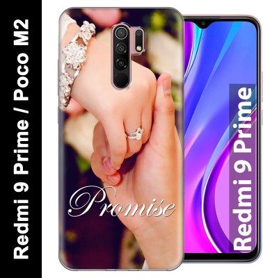 Fashionury Back Cover for Poco M2, Mi Redmi 9 Prime(Multicolor, Grip Case, Silicon, Pack of: 1)