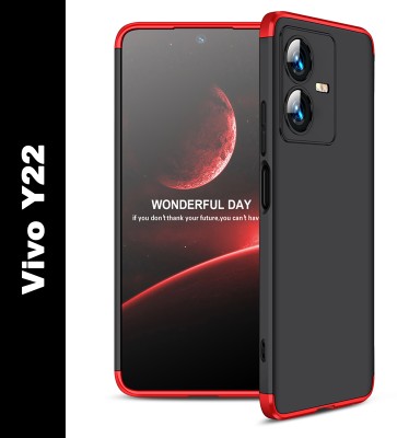 FlareHUB Back Cover for Vivo Y22(Red, Hard Case, Pack of: 1)