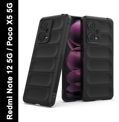 Micvir Back Cover for Redmi Note 12 5G, Poco X5 5G(Black, 3D Case, Silicon, Pack of: 1)