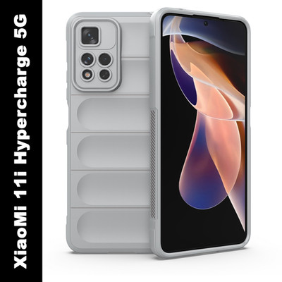 Cover Alive Back Cover for Xiaomi 11i, Mi 11i, Redmi 11i, Xiaomi 11i Hypercharge 5G(Grey, Camera Bump Protector, Pack of: 1)