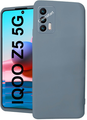 Flipkart SmartBuy Back Cover for IQOO Z5 5G(Grey, Camera Bump Protector, Silicon, Pack of: 1)
