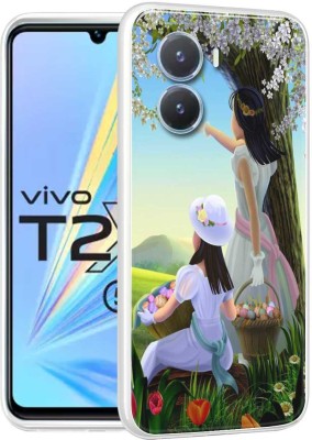 Vascase Back Cover for Vivo T2X 5G(Multicolor, Dual Protection, Silicon, Pack of: 1)