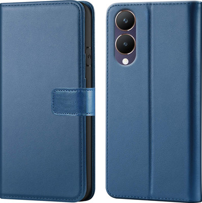 Forego Back Cover for vivo Y28 5G(Blue, Cases with Holder, Pack of: 1)