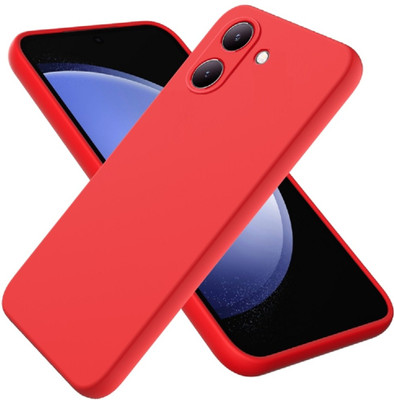 WellWell Back Cover for Vivo Y18 4G, Vivo Y18e 4G, Vivo Y03 4G, Vivo Y28s, Vivo Y28e(Red, Shock Proof, Silicon, Pack of: 1)