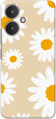 NDCOM Back Cover for REDMI 13C 5G / POCO M6 5G Yellow Daisy Cute Flower Printed Hard Case(Multicolor, Hard Case, Pack of: 1)