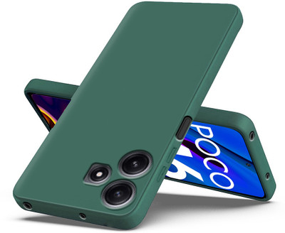 Flipkart SmartBuy Back Cover for Poco M6 Pro 5G(Green, Matte Finish, Pack of: 1)