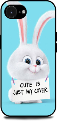 INDICRAFT Back Cover for APPLE iPhone 16e (CUTE IS JUST MY COVER, CUTE CAT, LIFE OF PETS )(Multicolor, Shock Proof, Pack of: 1)