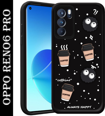 SMARTPOCKET Back Cover for OPPO Reno6 Pro 5G(Black, 3D Case, Pack of: 1)