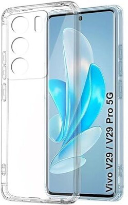 ALFA URBAN Back Cover for vivo v29 pro Transparent case | Raised Bumps Case | Soft TPU(Transparent, Flexible, Silicon, Pack of: 1)