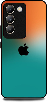 FAZAKA Back Cover for VIVO T3 5G On Glossy Metal Phone Cover | IPHONE LOGO(Multicolor, Dual Protection, Pack of: 1)