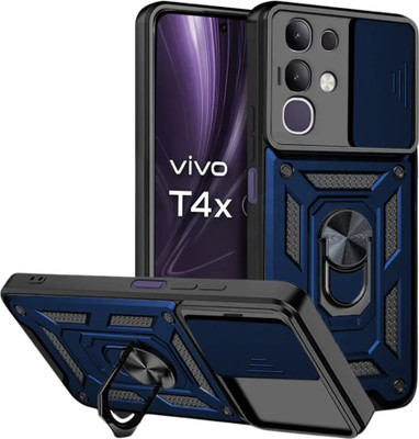 KWINE CASE Back Cover for Vivo T4x 5G(Blue, Rugged Armor, Pack of: 1)