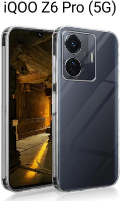 kartflesh Back Cover for iQOO Z6 Pro (5G), Vivo T1 Pro (5G), Luxurious Look, Protective Design(Transparent, Grip Case, Silicon, Pack of: 1)