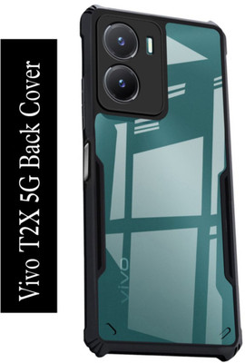 Doubledicestore Back Cover for vivo t2x 5g(Transparent, Shock Proof, Polycarbonate, Pack of: 1)