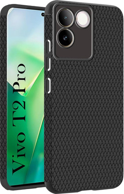 PStuff Back Cover for Vivo T2 Pro 5G / iQOO Z7 Pro Luxury Liquid Silicone | Side Grip(Black, Pack of: 1)