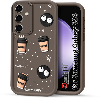 DARKFIT Back Cover for Samsung Galaxy S24 5G(Brown, 3D Case, Silicon, Pack of: 1)