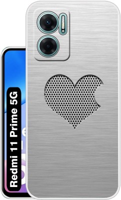 Case Club Back Cover for Redmi 11 Prime 5G(Silver, Grip Case, Silicon, Pack of: 1)