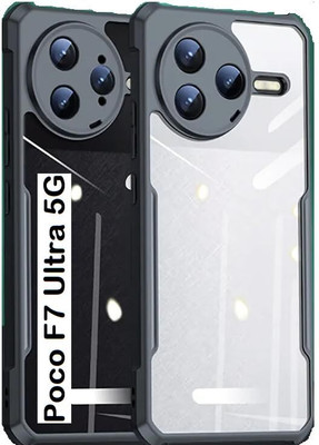 PROLEVEL Back Cover for POCO F7 ULTRA 5G -F48(Black, Camera Bump Protector, Pack of: 1)