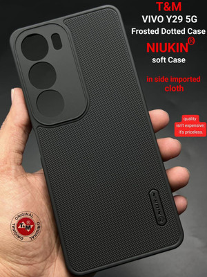 Rugraj Back Cover for Vivo Y29 5G(Black, Grip Case, Silicon, Pack of: 1)