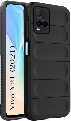 JASH Back Cover for Vivo Y33s, Vivo Y21 2021(Black, Shock Proof, Silicon, Pack of: 1)