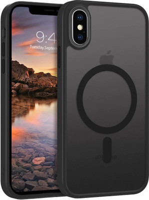 gadvik Back Cover for Apple iPhone XS Max(Black, Charging Case, Silicon, Pack of: 1)