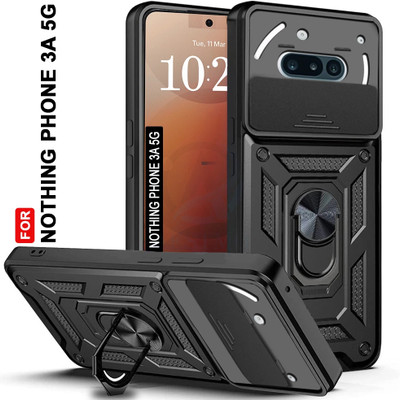 AESTMO Back Cover for Nothing Phone 3A(Black, Slider, Pack of: 1)
