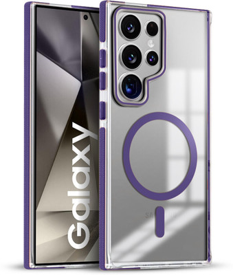 Mintzz Back Cover for Samsung Galaxy S25 Ultra 5G(Purple, Magsafe, Silicon, Pack of: 1)
