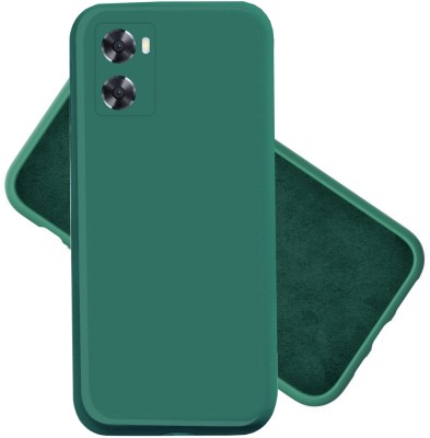 BoomStoreORG Back Cover for Oppo A57 2022 4G(Green, Flexible, Silicon, Pack of: 1)