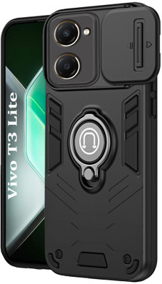 Flipkart SmartBuy Back Cover for Vivo T3 Lite 5G(Black, Rugged Armor, Pack of: 1)