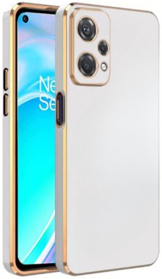 A3sprime Back Cover for OnePlus Nord CE 2 Lite 5G, |Soft Silicon Golden Side Colored with Drop Protective Case|(White, Camera Bump Protector, Silicon, Pack of: 1)