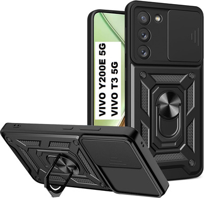 Elica Bumper Case for Vivo Y200E 5G(Black, Shock Proof, Pack of: 1)