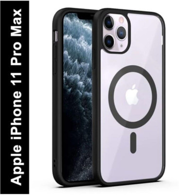 Smw Heitech Accessories Back Cover for Apple iPhone 11 Pro Max(Transparent, Magnetic Case, Silicon, Pack of: 1)
