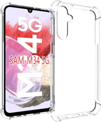 CONNECTPOINT Bumper Case for Samsung Galaxy M34 5G(Transparent, Shock Proof, Silicon, Pack of: 1)