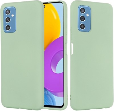 WellWell Back Cover for SAMSUNG GALAXY M52 5G ( Liquid Silicone )(Green, Grip Case, Silicon, Pack of: 1)