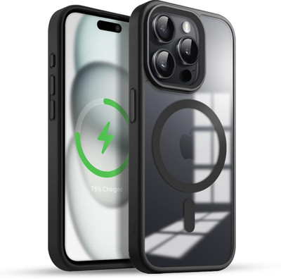 KARWAN Back Cover for APPLE iPhone 15 Pro(Black, Shock Proof, Pack of: 1)