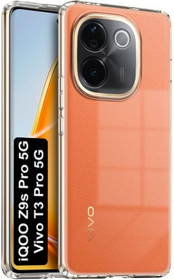 DMJHP Back Cover for vivo T3 Pro 5G(Transparent, Camera Bump Protector, Pack of: 1)