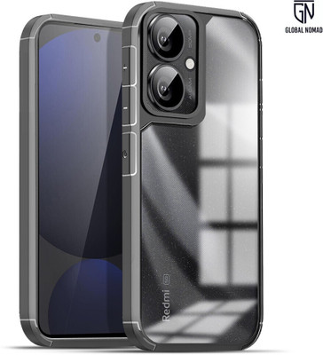 GLOBAL NOMAD Back Cover for Redmi 13C 5G,Poco C65,Poco M6 5G,Poco M6 Plus(Grey, Shock Proof, Pack of: 1)