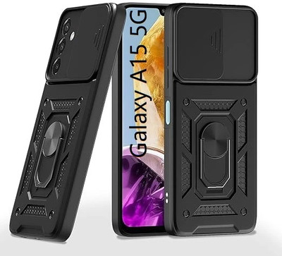 KWINE CASE Back Cover for Samsung Galaxy A15 5G(Black, Rugged Armor, Pack of: 1)