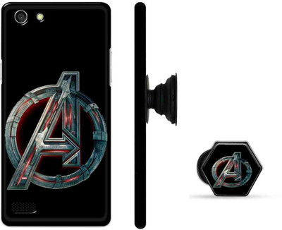 Citydreamz Back Cover for OPPO Neo 7(Black, Silver, Cases with Holder, Pack of: 2)