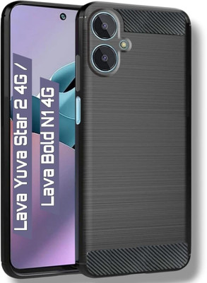Casenew Back Cover for Lava Bold N1 4G(Black, Grip Case, Silicon, Pack of: 1)