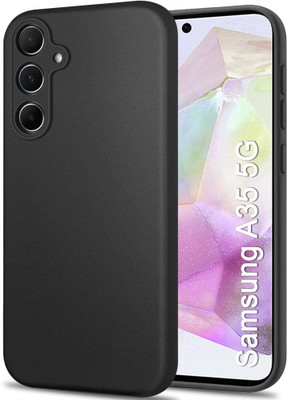 VISHZONE Back Cover for SAMSUNG Galaxy A35 5G(Black, Grip Case, Silicon, Pack of: 1)