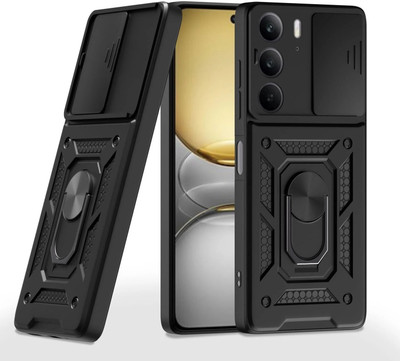 casecult Back Cover for REALME C75 5G(Black, Stand, Pack of: 1)